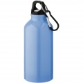 Oregon 400 ml Aluminium Trinkflasche mit Karabinerhaken, Hellblau