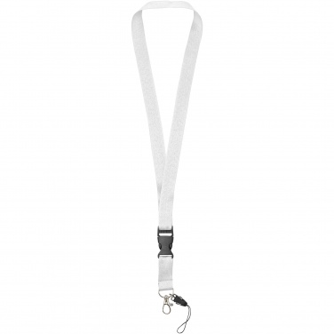 Logotrade Geschäftsgeschenke das Foto: Sagan Lanyard mit abnehmbarer Schnalle und Handyband