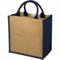 Chennai Jute Tragetasche 16L, Natur / Marine