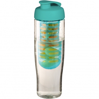 Logotrade Firmengeschenke das Foto: H2O Active® Tempo 700 ml Sportflasche mit Klappdeckel und Infusor