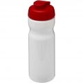 H2O Active® Base 650 ml Sportflasche mit Klappdeckel, Weiß / Rot