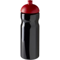 H2O Active® Base 650 ml Sportflasche mit Stülpdeckel, Durchgehend schwarz / rot