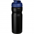 Baseline® Plus 650 ml Sportflasche mit Klappdeckel, Einfarbig schwarz / blau