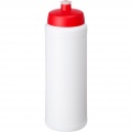 Baseline® Plus grip 750 ml Sportflasche mit Sportdeckel, Weiß / Rot