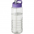 H2O Active® Treble 750 ml Sportflasche mit Ausgussdeckel, Transparent / Lila