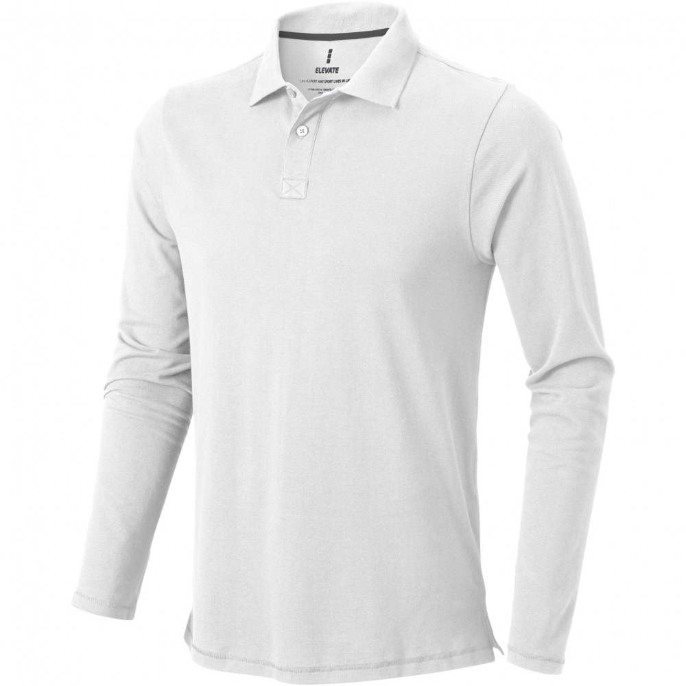 Logotrade Firmengeschenke das Foto: Oakville Langarm Poloshirt für Herren