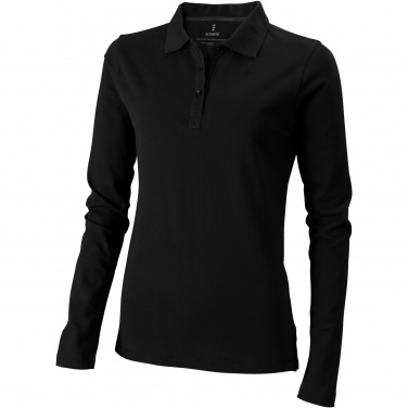 Logotrade Geschäftsgeschenke das Foto: Oakville Langarm Poloshirt für Damen