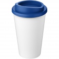 Americano® Eco 350 ml recycelter Becher, Weiß / Mittelblau