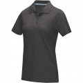 Graphite Poloshirt aus Bio-Baumwolle für Damen, Sturmgrau