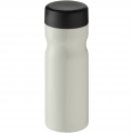 H2O Active® Eco Base 650 ml Sportflasche mit Drehdeckel, Elfenbeinweiß / Tiefschwarz