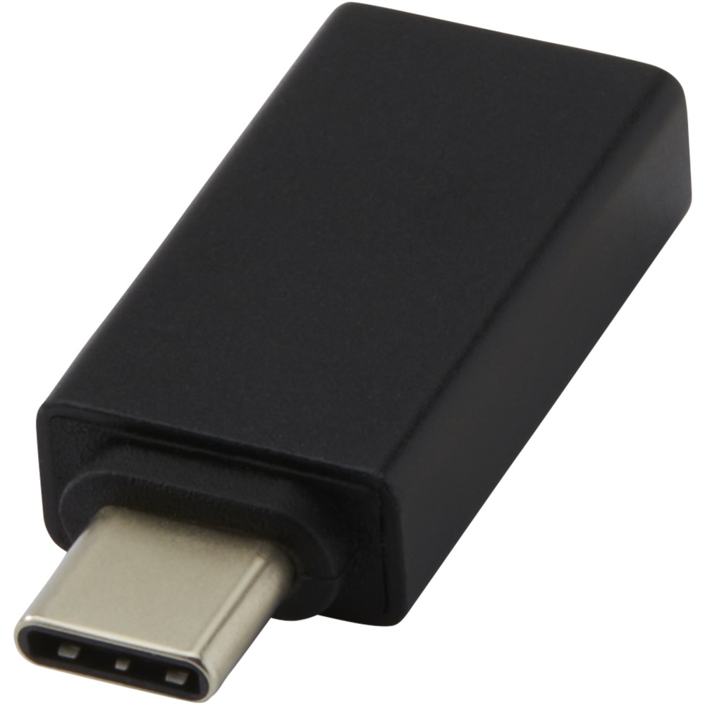 Logotrade Werbeartikel das Foto: ADAPT USB C auf USB A 3.0 Adapter aus Aluminium