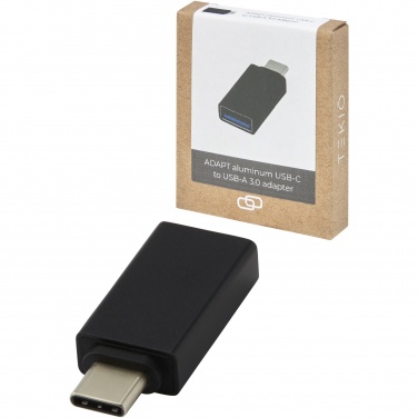 Logotrade Werbeartikel das Foto: ADAPT USB C auf USB A 3.0 Adapter aus Aluminium