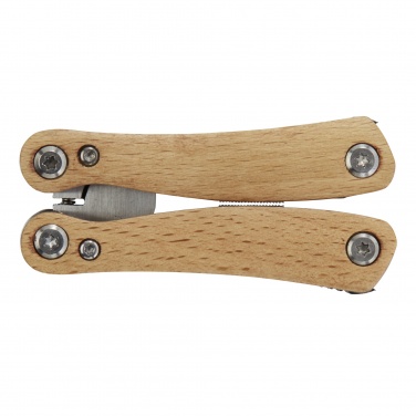 Logotrade Werbeartikel das Foto: Anderson Mittelgroßes Multitool aus Holz mit 12 Funktionen