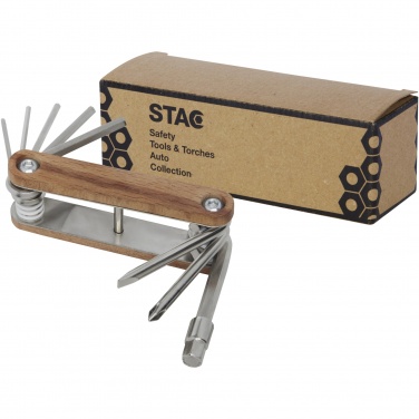 Logotrade Firmengeschenke das Foto: Fixie Fahrrad Multitool aus Holz