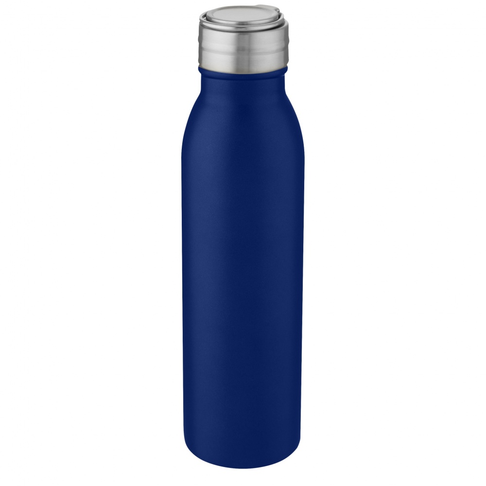 Logotrade Werbeartikel das Foto: Harper 700 ml Sportflasche aus Edelstahl mit Metallschlaufe