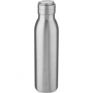 Logotrade Werbeartikel das Foto: Harper 700 ml Sportflasche aus Edelstahl mit Metallschlaufe