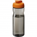 H2O Active® Base Tritan™ 650 ml Sportflasche mit Klappdeckel, Anthrazit / Orange