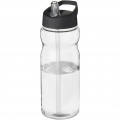 H2O Active® Base Tritan™ 650 ml Sportflasche mit Ausgussdeckel, Transparent klar / Tiefschwarz