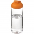 H2O Active® Octave Tritan™ 600-ml-Sportflasche mit Klappdeckel, Transparent klar / Orange