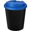 Americano® Espresso Eco 250 ml recycelter Isolierbecher mit auslaufsicherem Deckel, Tiefschwarz / Mittelblau