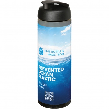 Logotrade Geschäftsgeschenke das Foto: H2O Active® Eco Vibe 850 ml Sportflasche mit Klappdeckel