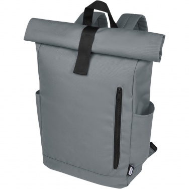 Logotrade Firmengeschenke das Foto: Byron 15,6" GRS RPET Roll-Top Rucksack 18 L