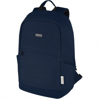 Logotrade Firmengeschenke das Foto: Joey 15,6 Zoll Anti-Diebstahl Laptop Rucksack 18 L aus GRS-recyceltem Canvas