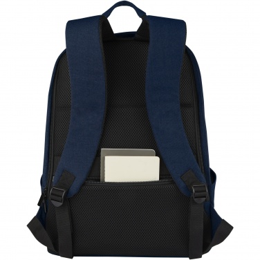 Logotrade Logogeschenke das Foto: Joey 15,6 Zoll Anti-Diebstahl Laptop Rucksack 18 L aus GRS-recyceltem Canvas