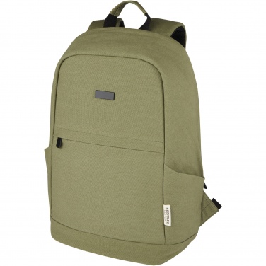 Logotrade Werbeartikel das Foto: Joey 15,6 Zoll Anti-Diebstahl Laptop Rucksack 18 L aus GRS-recyceltem Canvas