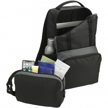 Logotrade Firmengeschenke das Foto: Trailhead 15" GRS recycelter zweifarbiger Laptop-Rucksack 14 L