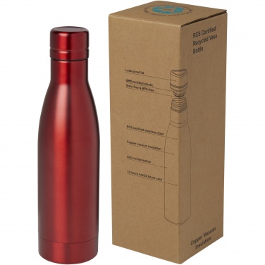 Logotrade Werbegeschenke das Foto: Vasa RCS-zertifizierte Kupfer-Vakuum Isolierflasche aus recyceltem Edelstahl, 500 ml