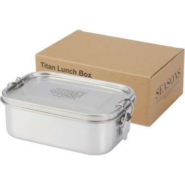 Logotrade Logogeschenke das Foto: Titan Lunchbox aus recyceltem Edelstahl