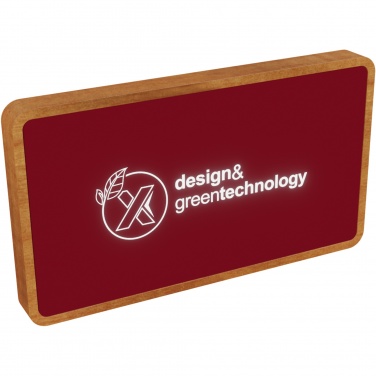 Logotrade Firmengeschenke das Foto: SCX.design P36 5000 mAh kabellose Powerbank mit Leuchtlogo