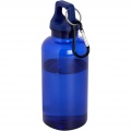 Oregon 400 ml RCS-zertifizierte Trinkflasche aus recyceltem Kunststoff mit Karabiner , Blau