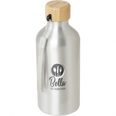 Logotrade Werbeartikel das Foto: Malpeza 500 ml RCS-zertifizierte Wasserflasche aus recyceltem Aluminium 