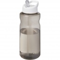 H2O Active® Eco Big Base 1L Sportflasche mit Ausgussdeckel , Anthrazit / Weiß