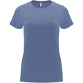 Capri T-Shirt für Damen, Blauer Denim