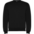 Clasica Sweatshirt mit Rundhalsausschnitt Unisex, Durchgehend schwarz