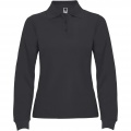 Estrella Langarm Poloshirt für Damen, Dunkles Blei