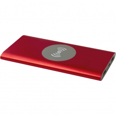 Logotrade werbemittel das Foto: Juice 8000 mAh Typ-C kabellose Powerbank aus recyceltem Aluminium