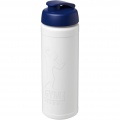 Baseline Rise 750 ml Sportflasche mit Klappdeckel, Weiß / Blau