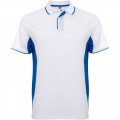 Montmelo Sport Poloshirt Unisex , Weiß / Königsblau