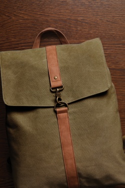 Logotrade Werbeartikel das Foto: VINGA Bosler Rucksack aus GRS recyceltem Canvas