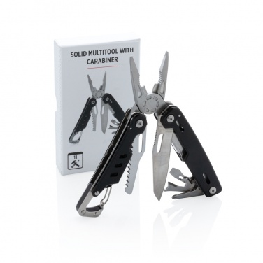 Logotrade Werbegeschenke das Foto: Solid Multitool mit Karabiner