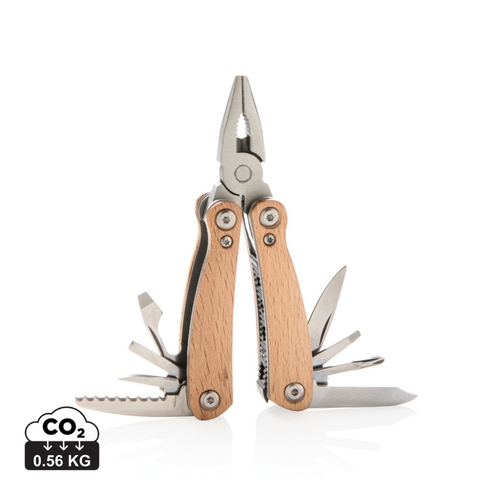 Logotrade Werbegeschenke das Foto: Holz Mini-Multitool