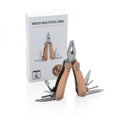 Logotrade Werbeartikel das Foto: Holz Mini-Multitool