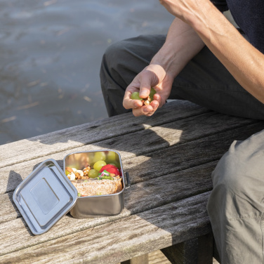 Logotrade werbemittel das Foto: Auslaufsichere Lunchbox aus RCS recyceltem Stainless Steel