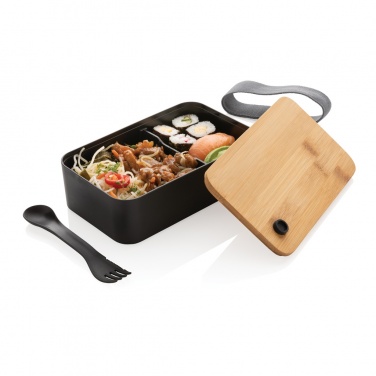 Logotrade Firmengeschenke das Foto: RCS RPP Lunchbox mit Bambusdeckel