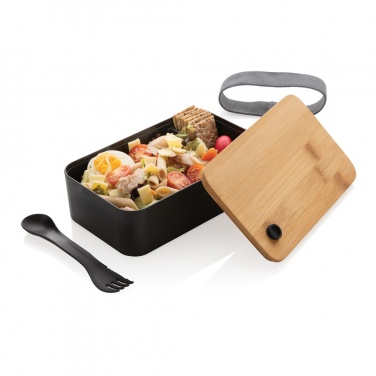 Logotrade Werbegeschenke das Foto: RCS RPP Lunchbox mit Bambusdeckel