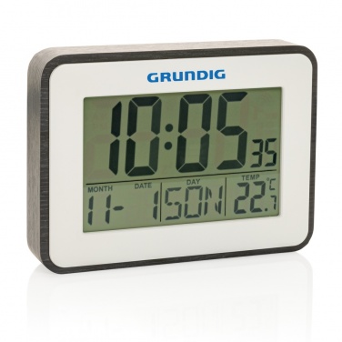 Logotrade Firmengeschenke das Foto: Grundig Thermometer, Wecker und Kalender